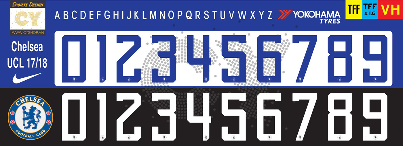 football jersey number fonts